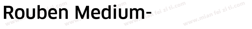 Rouben Medium字体转换